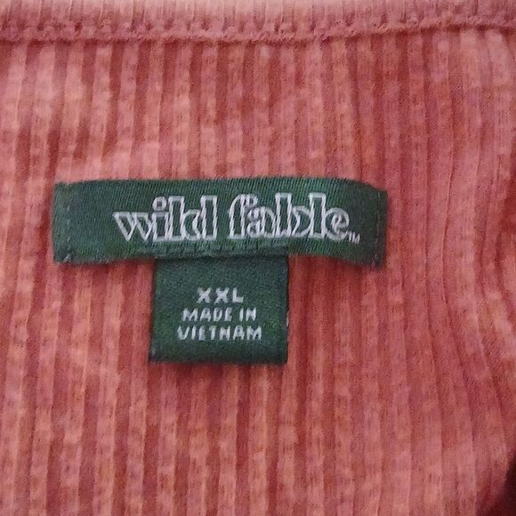 Wild Fable rustic orange ribbed tunic casual dress Autumn Fall Sz XXL  EUC - Picture 5 of 5